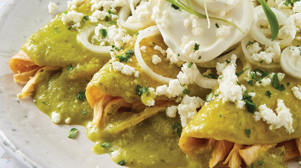 Enchiladas verdes